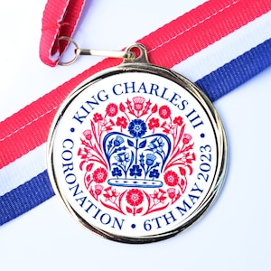 Medal pamiątkowy króla Karola III, medal kolekcjonerski, medal koronacyjny króla Karola, koronacja Karola III 2023, metalowy medal koronacyjny