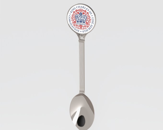 King Charles III Commemorative Spoon With Presentation Box, Collectable Spoon, King Charles Coronation Spoon, Charles III Coronation 2023