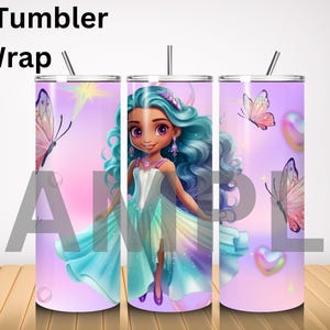 12oz kids tumbler, sublimation wrap, sippy cup wrap, brown girl, kids tumbler digital download, African American Girl, cut Black girl, png