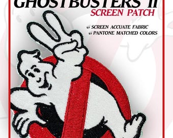Ghostbusters 2-patch – schermnauwkeurige GB2 No-Ghost-logopatch – geborduurde filmreplicapatch – Uniform Ghostbusters II-cosplaypatch