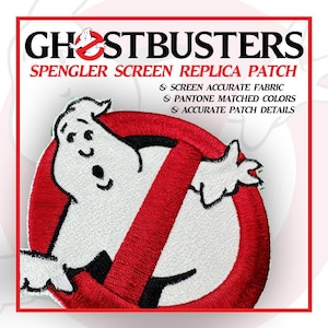 Ghostbusters Spengler Patch – Screen Accurate Replica Embroidered Patch – GB1 Movie Uniform Cosplay Patch – Egon Spengler No Ghost Patch