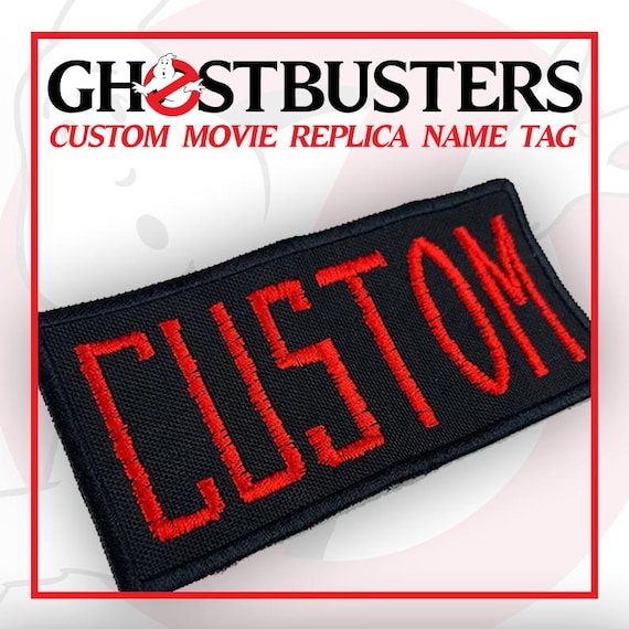 Ghostbusters Custom Name Tag  Patch, Sew On, Iron On, or Hook & Loop