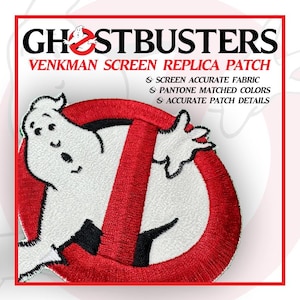 Ghostbusters Venkman-patch – schermnauwkeurige replica geborduurde patch – GB1 filmuniform cosplaypatch – Peter Venkman No Ghost-patch