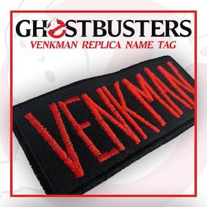 Toppa con il nome di Venkman dei Ghostbusters - Replica fedele all'originale - Toppa per uniforme cosplay di GB1 - Targhetta con il nome di Peter Venkman