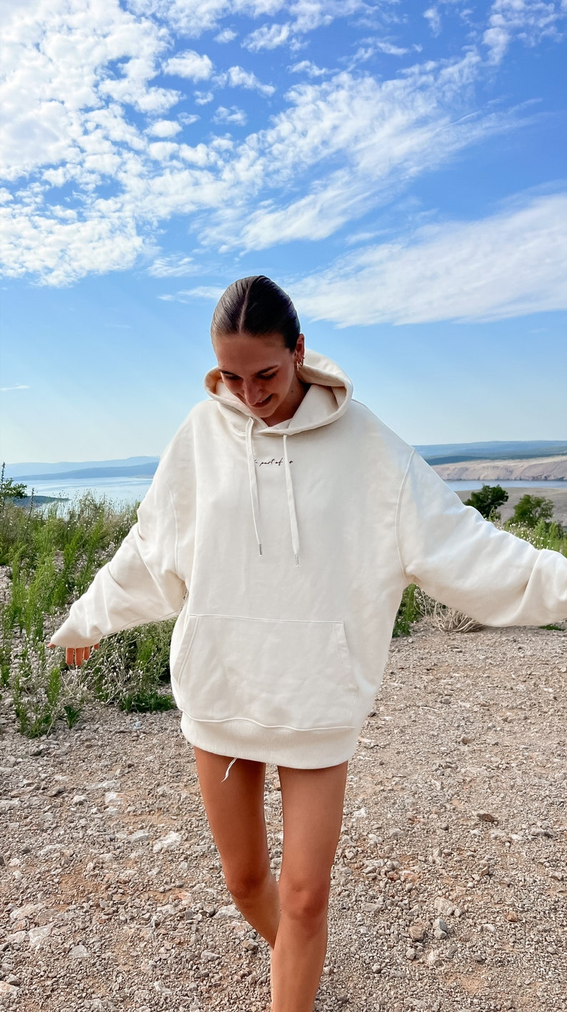 The News Organic Oversize Hoodie, Vintage Hoodie, Gift for Woman and Man Unisex Hoodie image 2