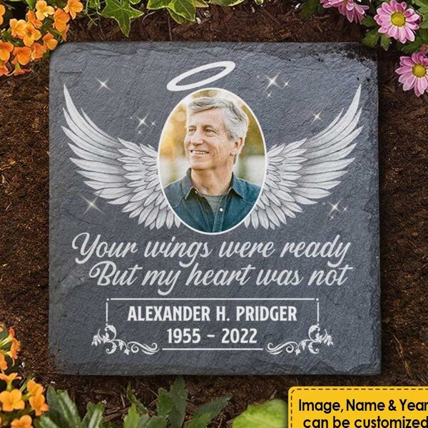 Dad Memoral Garden Steppng Stone Gft For Daughter Lost Dad N Memory