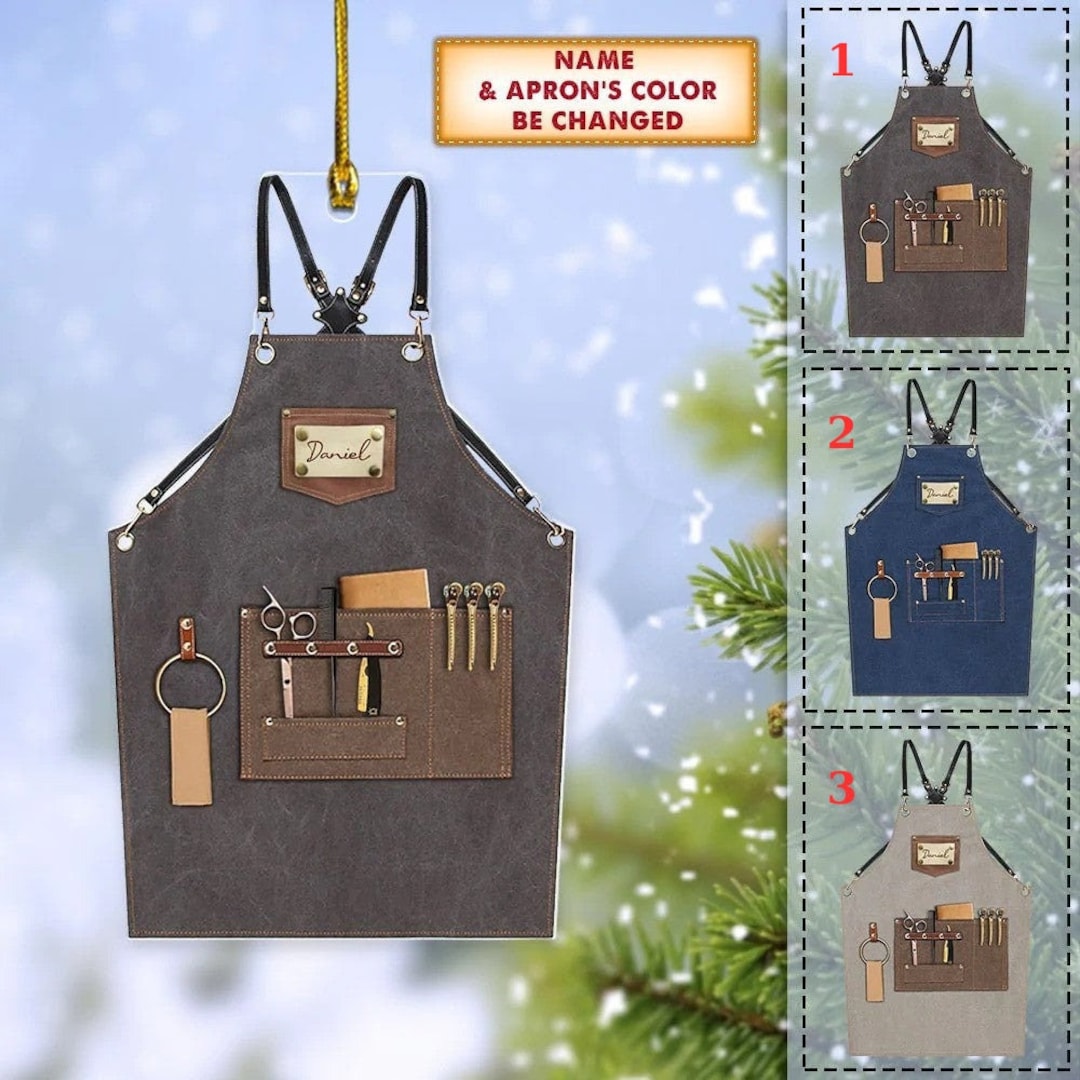 Personalized Hair Stylist Christmas Acrylic Ornament, Custom Name