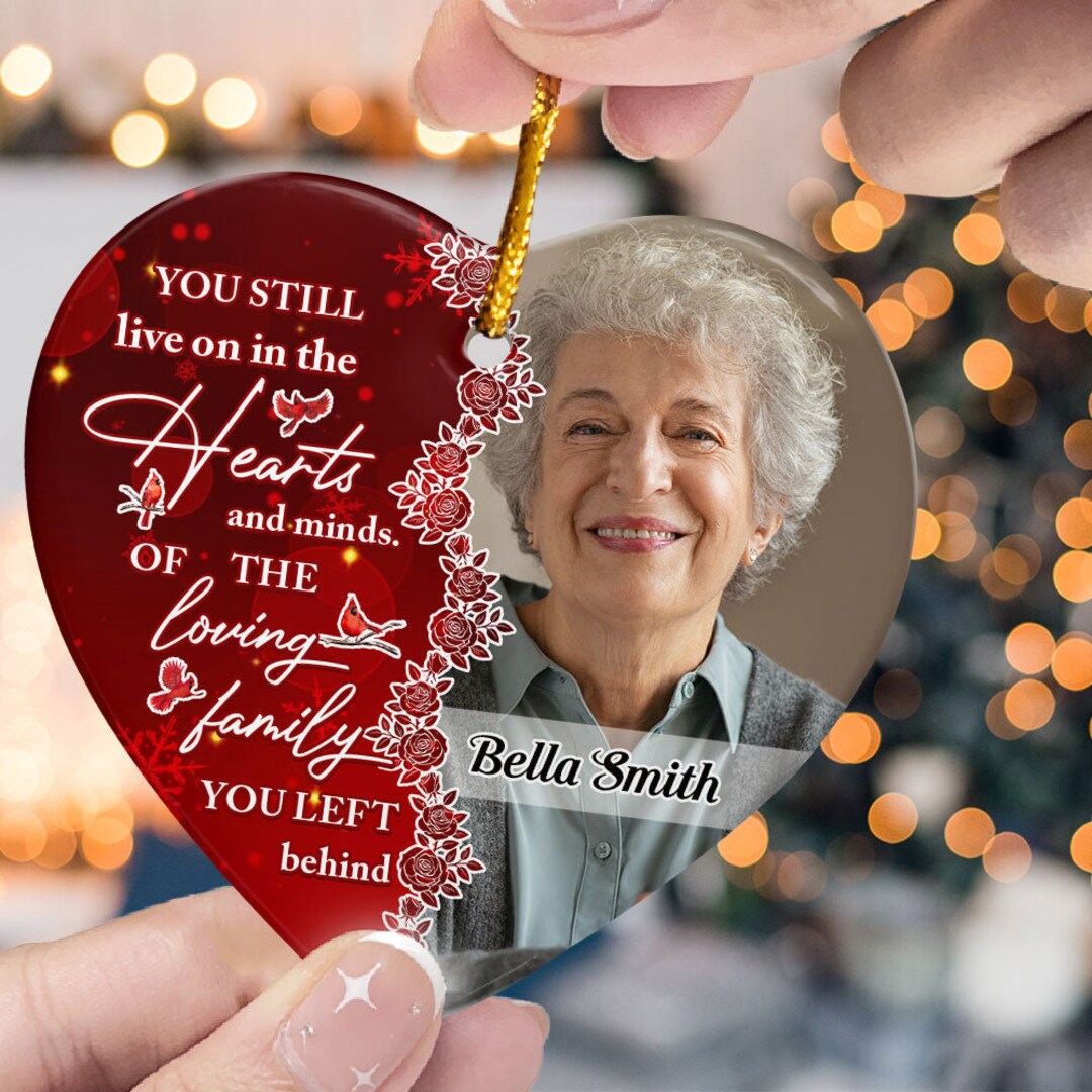 Personalized Photo Memorial Christmas Ornament Custom in Etsy