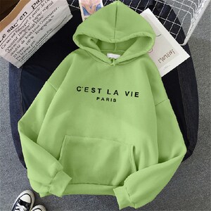 Sudaderas con capucha para mujer inspiradas en Harajuku con estampados de letras: ¡manténgase cómodo y a la moda esta primavera!