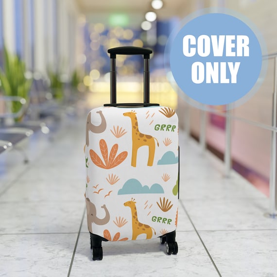 Safari Animals Suitcase Cover, Unique Suitcase Cover, Travel Gifts for  Kids, Travel Essentials, Cute Suitcase Cover, Kids Suitcase Cover