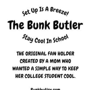 Bunk Butler - Fan Holder for Woozoo & All Fan Types - Full Oscillation ...
