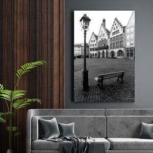 DIGITAL DOWNLOAD Frankfurt Old Town City Hall, Wall Decor Frankfurt, Wall Art, Frankfurt black and white, Germany Design Art Photography