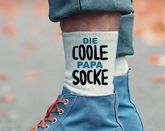 Lustige Socken für Papa oder Opa | Geschenk zu Vatertag, Geburtstag, Weihnachten | Coole Vater Socke mit Spruch | Geschenk für Männer