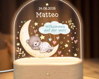 Nachtlicht Geburtsgeschenk Babygeschenke
