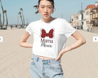 Maglietta mamma topo. Maglietta di Minnie. camicia della famiglia disney
