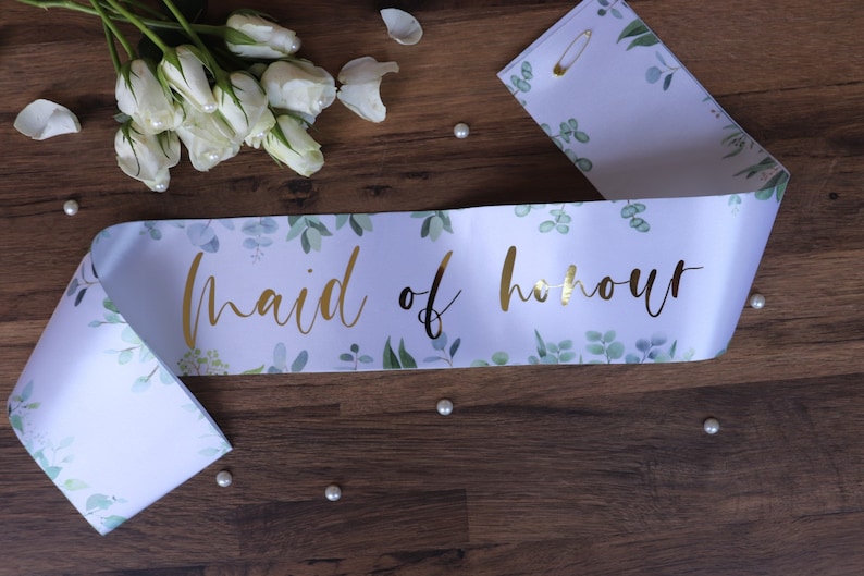 Bride to be, Green sash, Hen Party Sash, Bachelorette Party Sash, Bride to be satin sash, Sage green sash, sash for bride, hen, Hen do, sash Maid of honour