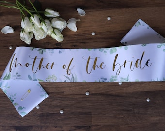 Mother of the bride sash, Mother of the bride green, Hen Night Sash, Hen do sash, Mother sash, Classy hen party, schärpe mutter der Braut