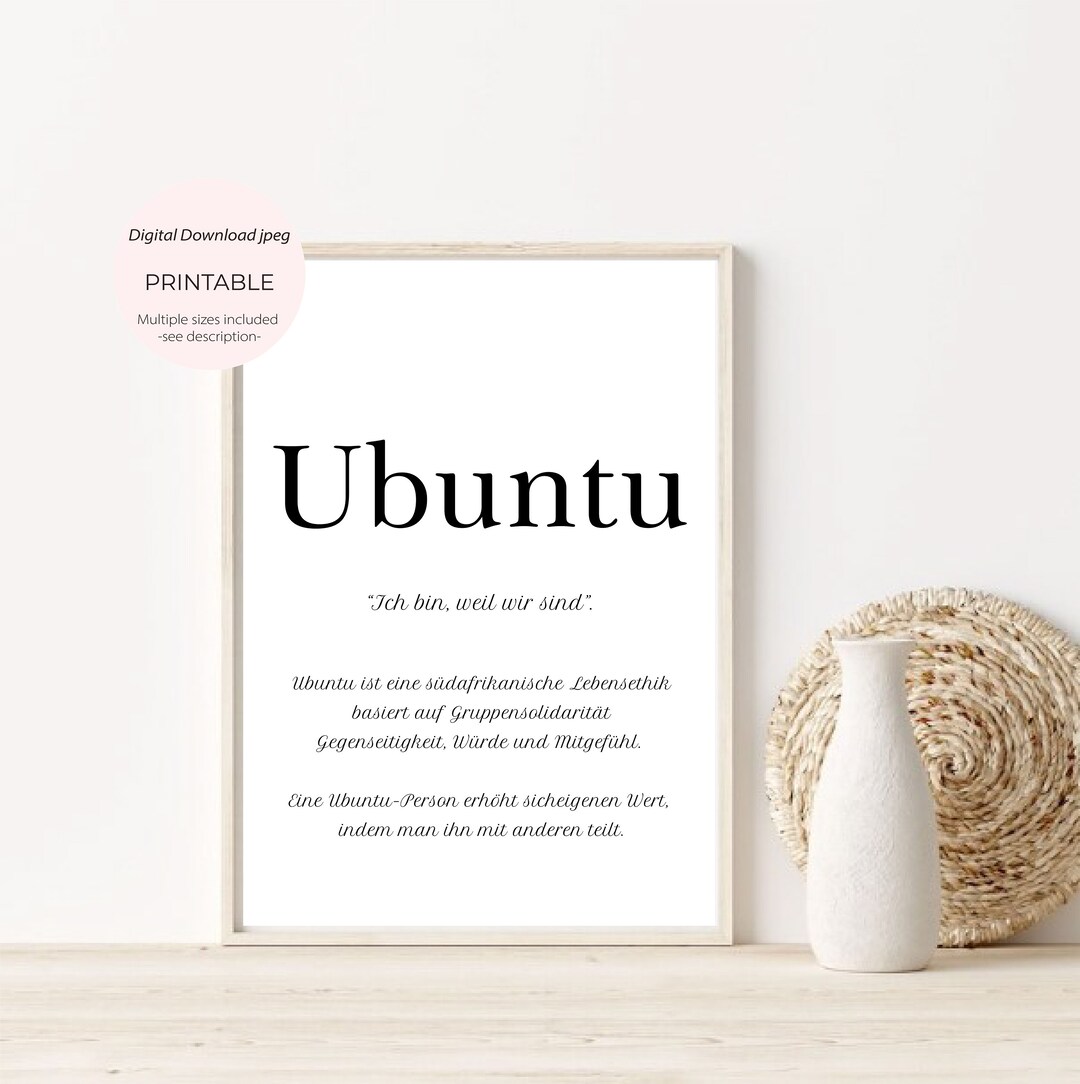 ubuntu-print-german-text-text-ubuntu-poster-minimalist-wall-etsy