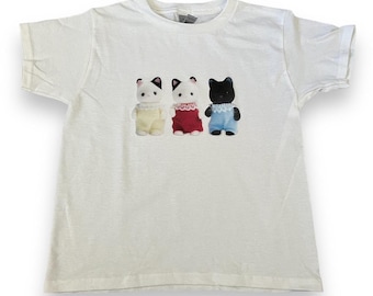 Calico Critter Handmade Screenprinted Women&#39;s Baby Tee