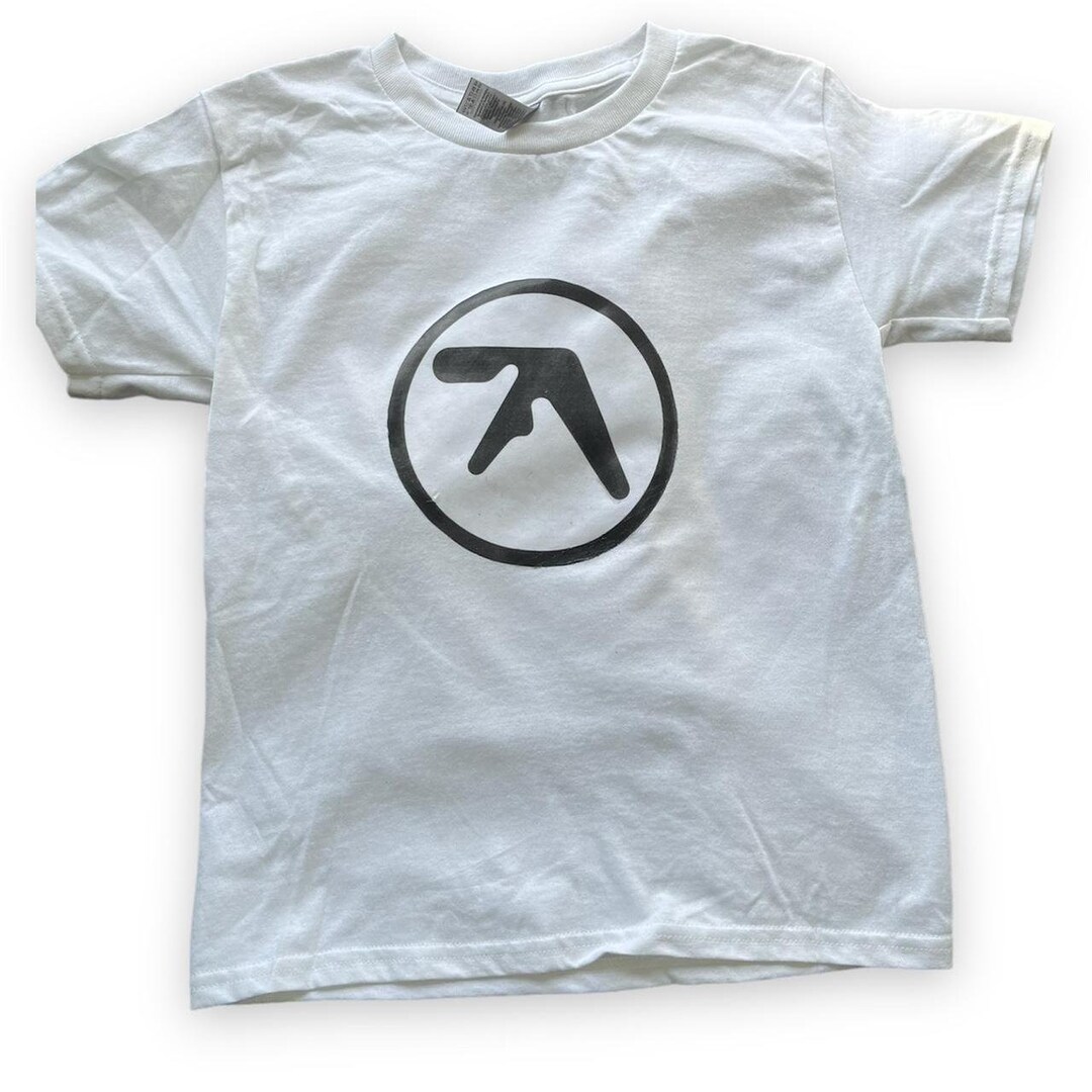 Aphex Twin Tシャツ Mサイズ ロゴプリント Aphex Twin White Logo T-Shirt | Aphex Twin