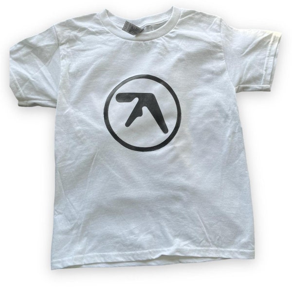 Aphex Twin Screen Printed Handmade Women's Baby Tee Shirt