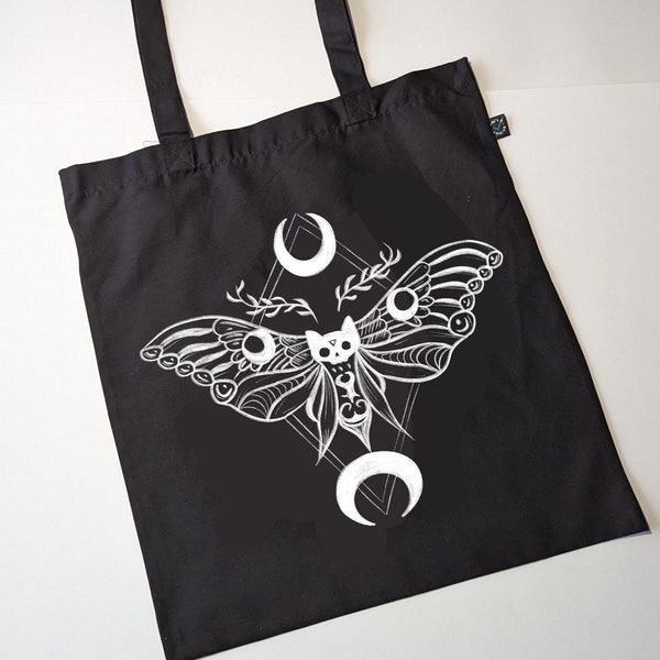 Tote Bag mit Motte | bedruckte Tasche