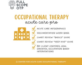 OT in acute care PRO w/ 80+ interventions