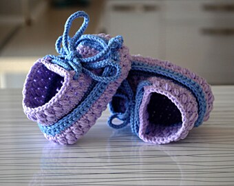 Gehaakte babyslofjes, babyslofjes, gehaakte sneakers, babydouchecadeau, gehaakte babyslofjes, gehaakte slofjes, pasgeboren schoenen