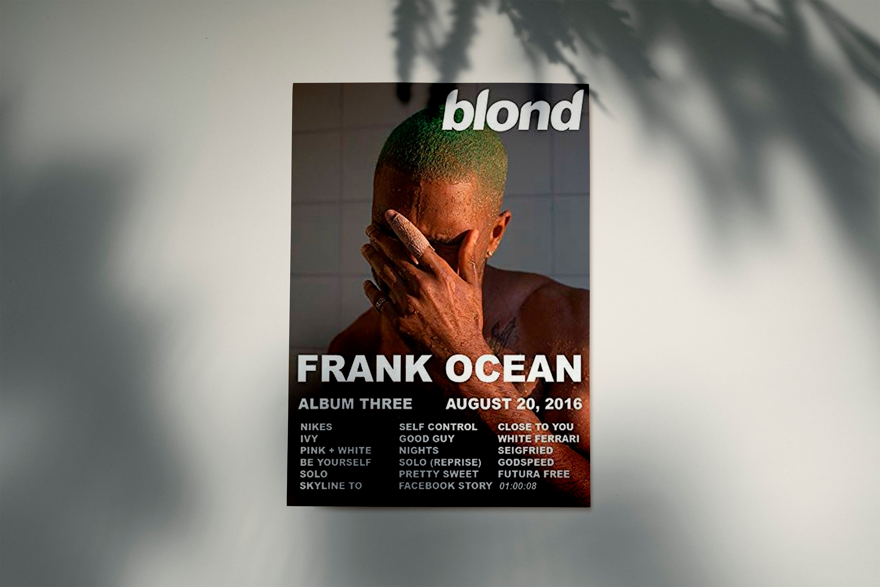 Frank Ocean Blonde Poster