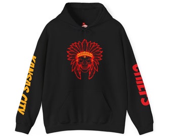 Chiefs Kansas City Football Hoodie Unisex Heavy Blend™ Hooded Sweatshirt