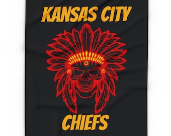 KC Chiefs Football Kansas City Arctic Fleece Blanket Chiefs Kingdom