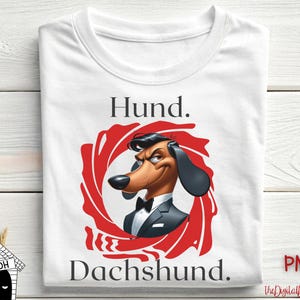Funny Dachshund Dog Spy T-shirt Hund License to Fetch PNG Design, Digital Download Sublimation Printable Shirt Clipart Animal Pun Humor Gift