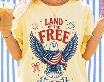 Pays du PNG gratuit, design vintage en sublimation aigle américain, drapeau du 4 juillet rétro graphique, chemise patriotique est 1776 téléchargement numérique