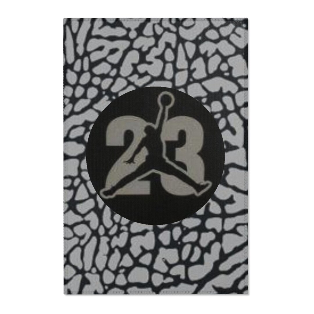 Jumpman Rug Air Jordan Jumpman Inspired Custom Made Area Rugs - Etsy