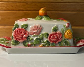 Vintage 1940s F.B. Rogers #357 Silver Plate Butter Dish, Lion Head