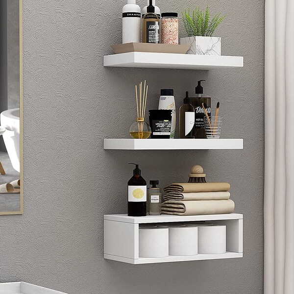 Bathroom Shelves Over Toilet Etsy