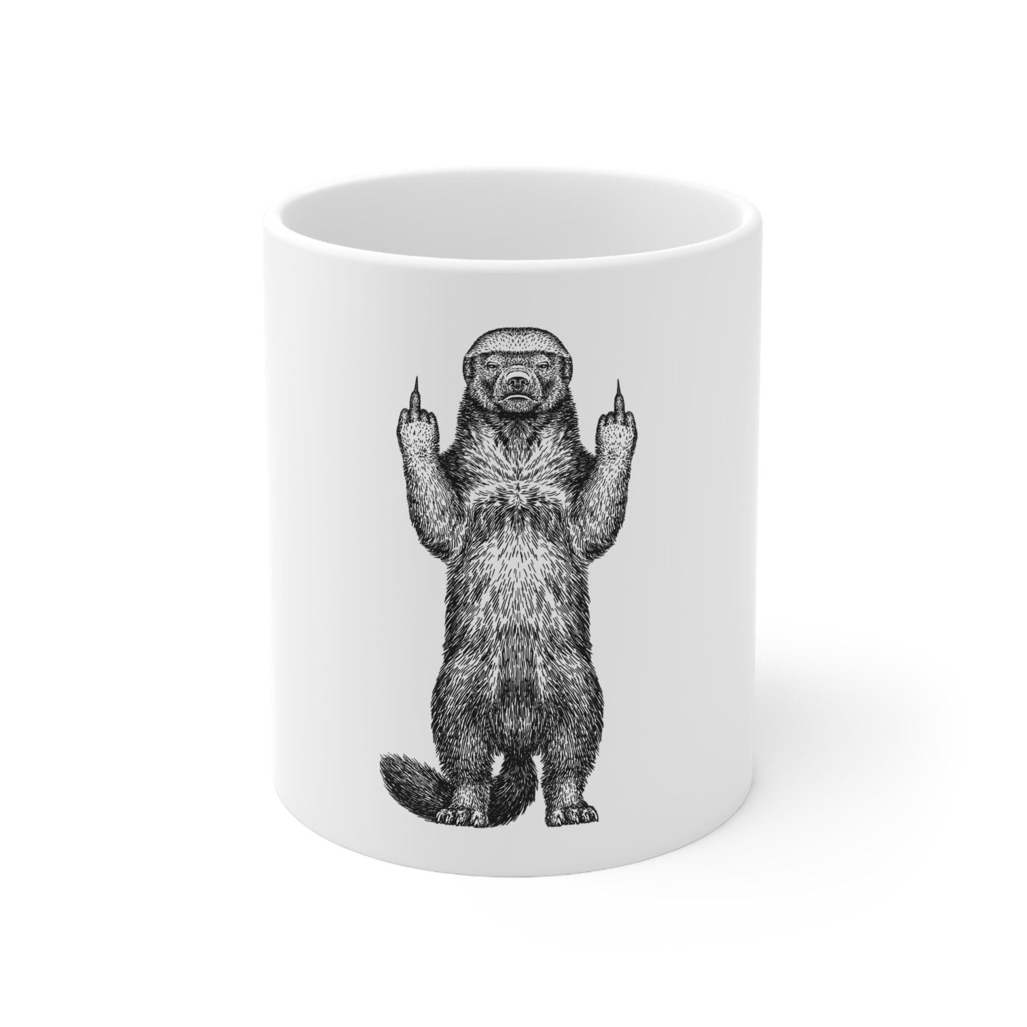 Honey Badger Dont Care Ceramic Mug 11oz