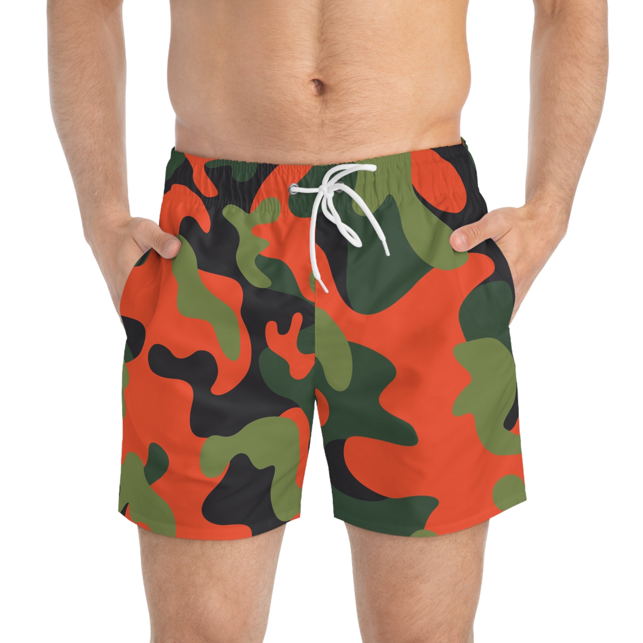 Blue Camo Swim Shorts - 5