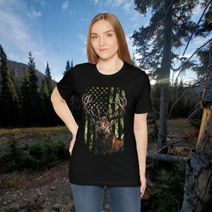 Camo Elk Jersey Short Sleeve Tee