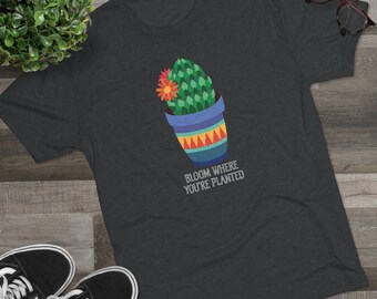 Gardening Plant Shirt Unisex Tri-Blend Crew Tee