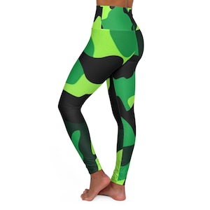 Camo High Waisted Yoga Leggings (AOP)