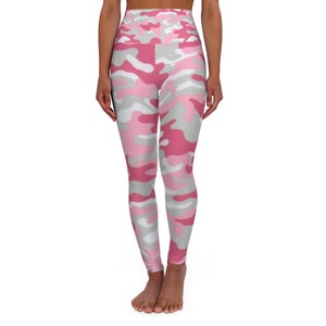 Leggings Pink Camo High Waisted Yoga Leggings (AOP)