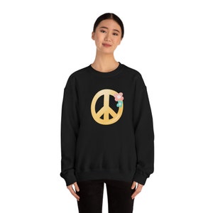 Vintage Peace Unisex Schwere Mischung Crewneck Sweatshirt