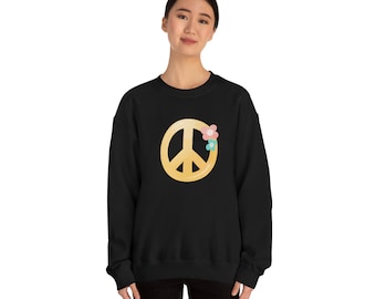 Vintage Peace Unisex Heavy Blend Crewneck Sweatshirt