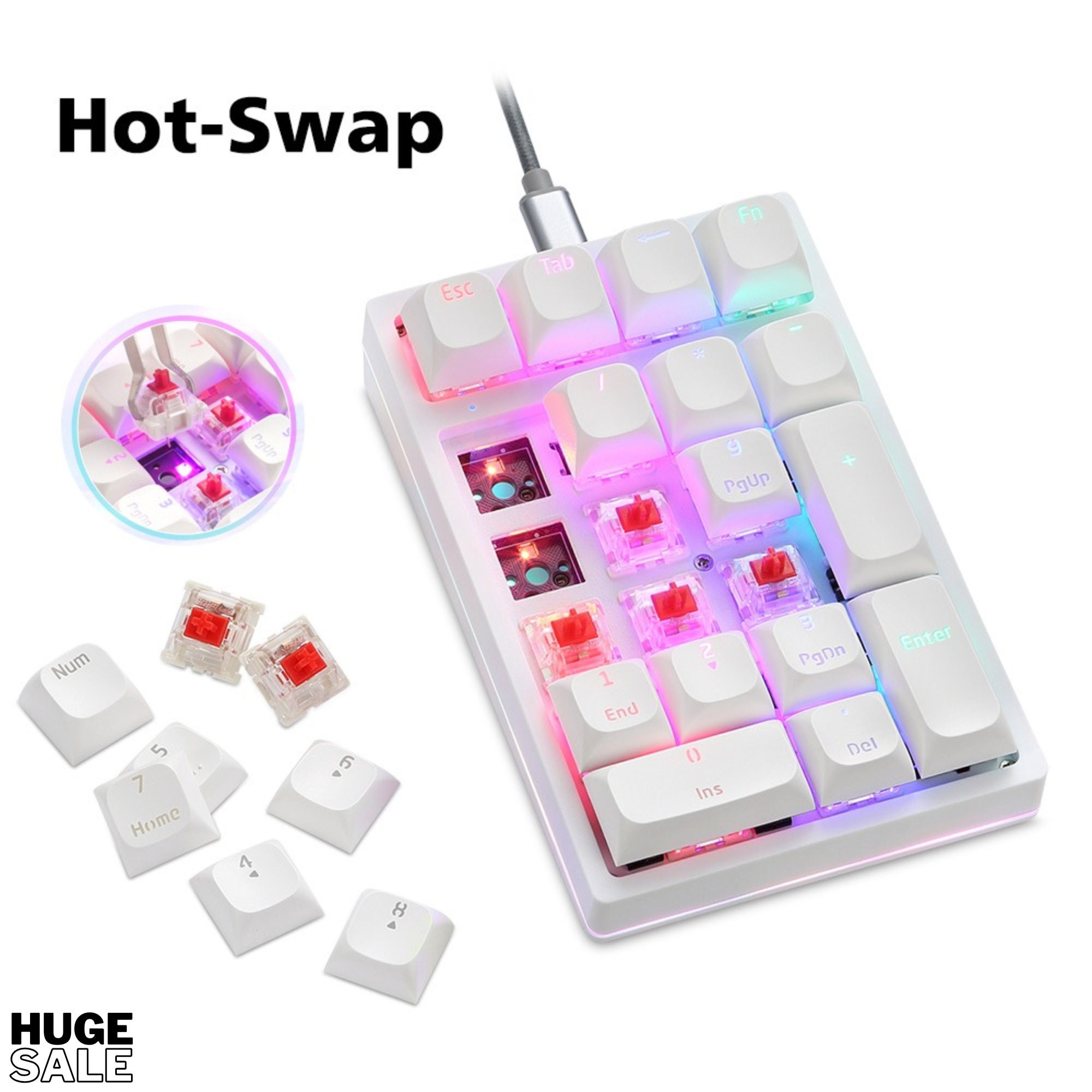 Motospeed K24 Mechanical Numeric Keypad Macropad Keypad Etsy Australia