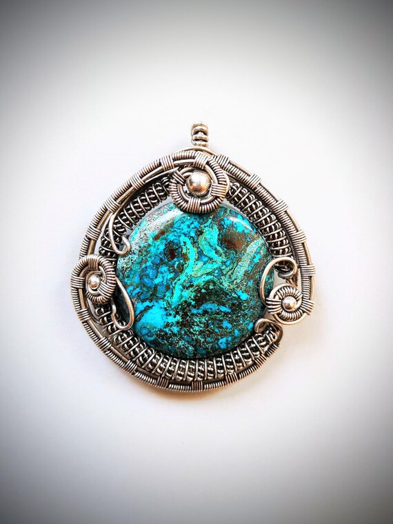 Chrysocolla necklace discount