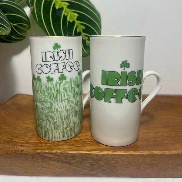 Vintage Irish Coffee Mug Set (2)