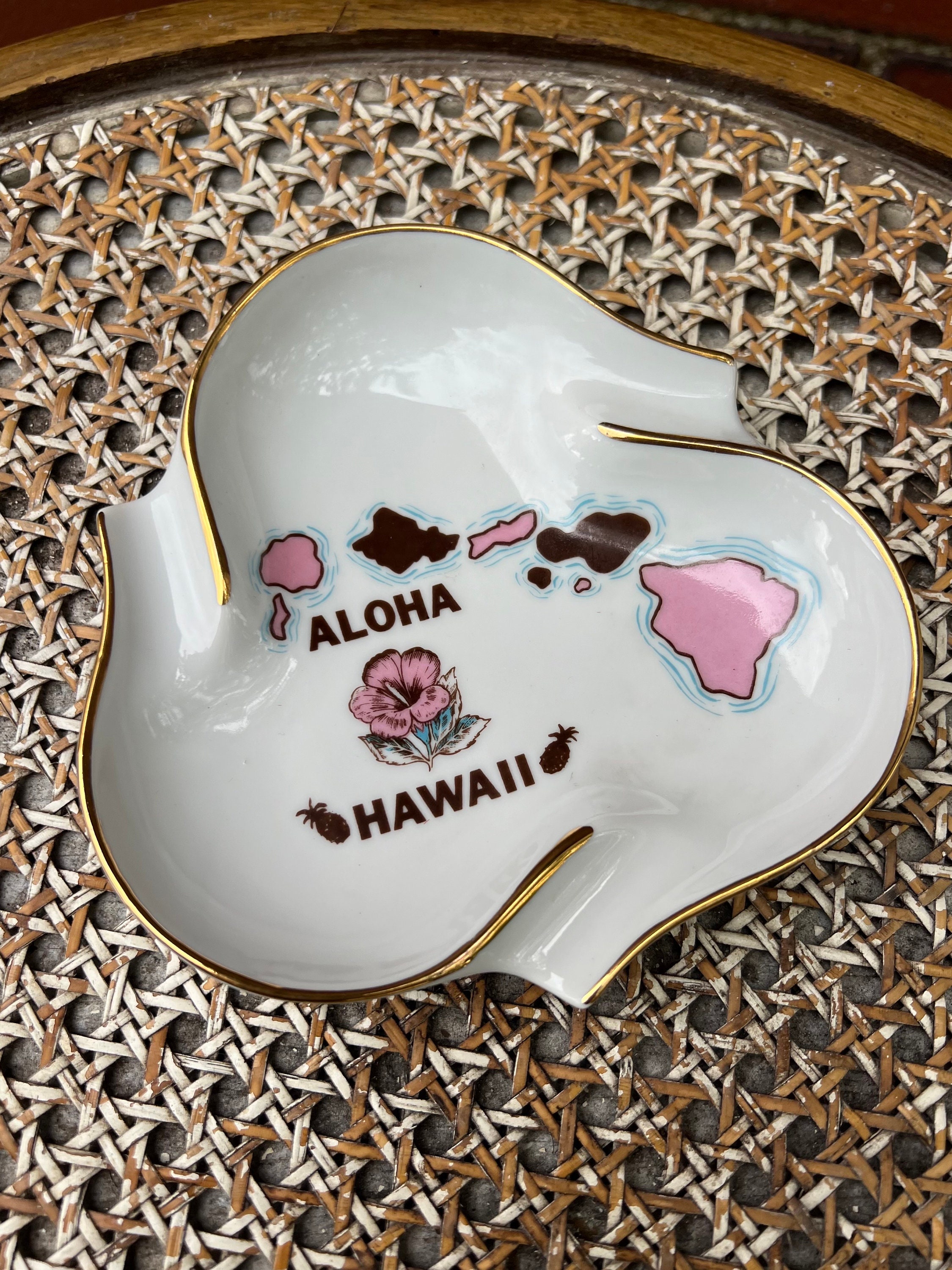 Aloha Hawaii 陶器製 灰皿 レトロ雑貨 Vintage Hawaiian Ashtray. - Etsy