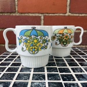 Zestaw kubków do układania kwiatów w stylu vintage