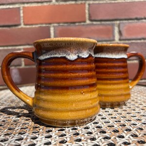 Stoneware Drip Glaze Mug Set